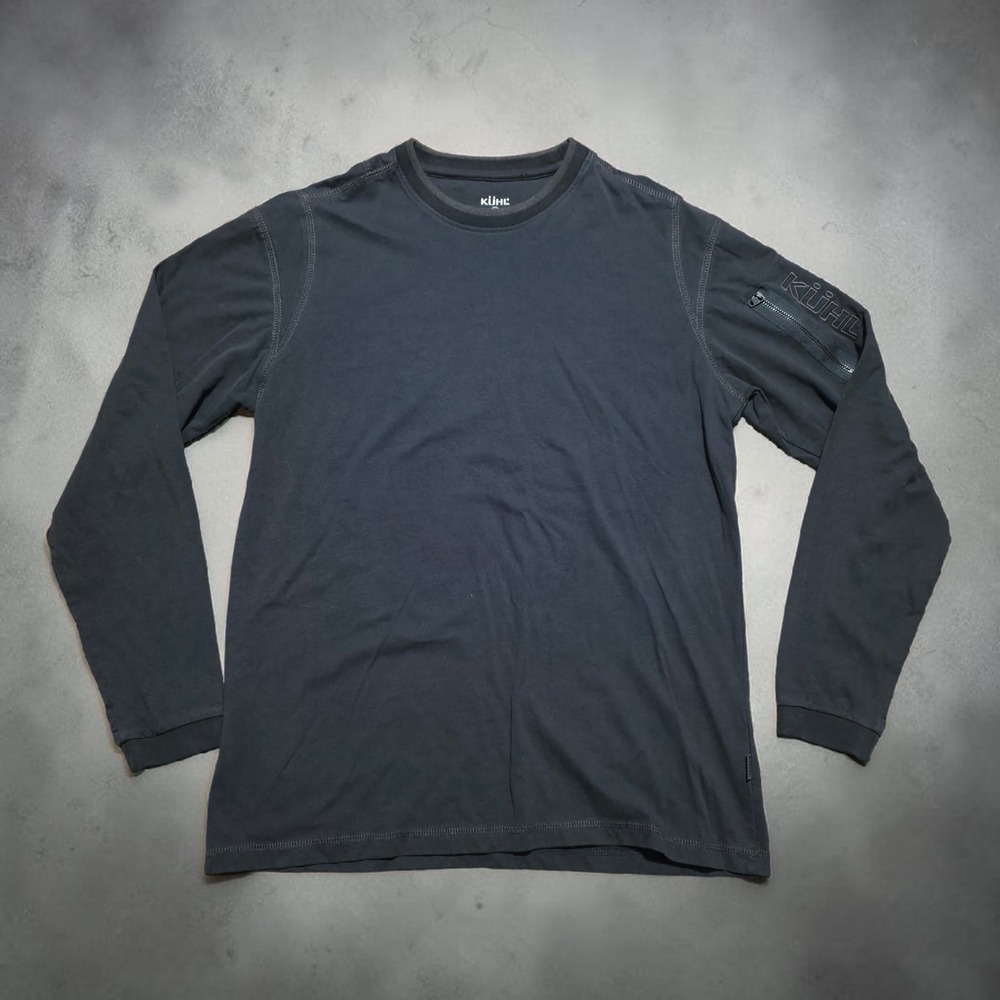 Kuhl Wildfibre‎ Kommando Shirt Mens Black Organic Cotton Long Sleeve Size Small